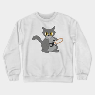 Cat with a chainsaw Crewneck Sweatshirt